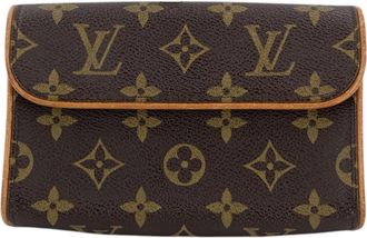 Louis Vuitton Louis Vuitton stoffen clutch tas Florentine