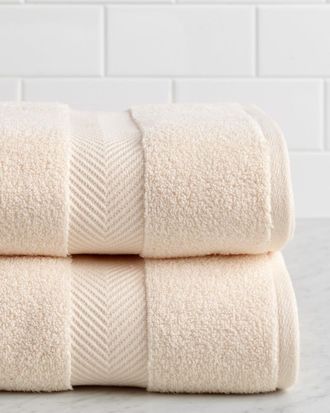 Superior Highly Absorbent Zero Twist 2Pc Bath Cotton Towel Set