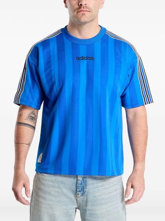 adidas Gestreepte jersey - Blauw