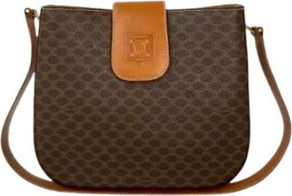 Celine Pre-owned Shoulder Bags, female, Brown, Size: ONE SIZE Pre-owned Vintage Shoulder Bag