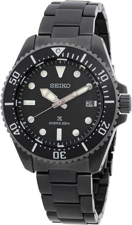 Seiko Prospex Solar Black Dial Mens Watch SNE599