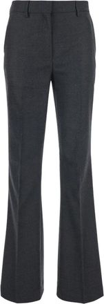 Mauro Grifoni Double Breasted Blazer - Dames - Wijde Broeken - Grijs - XS - Wol - Broeken