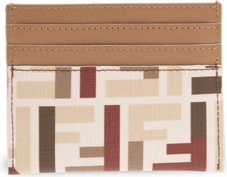 Fendi Wallets & Cardholders, female, Beige, Size: ONE SIZE Roma Card Case