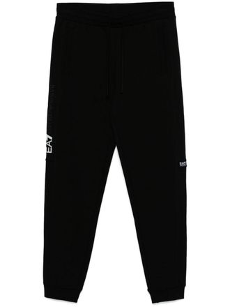 Emporio Armani rubberised-logo sweatpants - Black