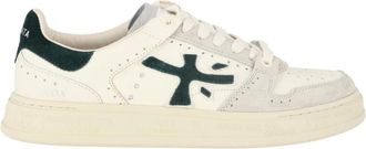 Premiata Quinn 8650 - Heren - Sneakers - Wit - 40 EU - Leer - Schoenen