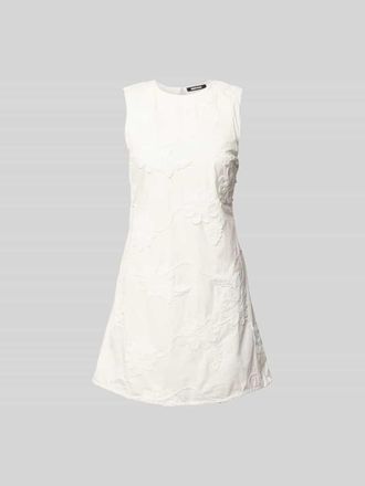 Rotate Minikleid mit floralem Zierbesatz in Weiss, Gr&ouml;&szlig;e 42