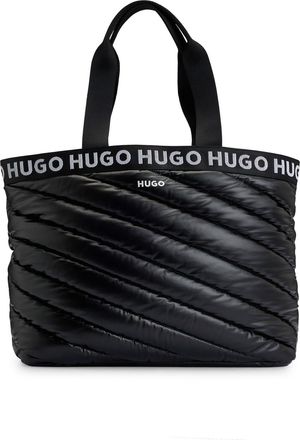 HUGO BOSS Accessoires Hugo Becky Puffy Tote Bag in Zwart