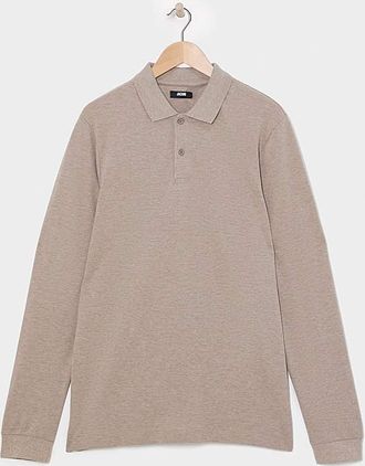 Jacamo Marl Pique Polo Long