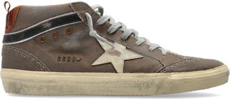 Golden Goose Mid Star Sneakers - Heren - Sneakers - Grijs - 44 EU - Katoen - Schoenen