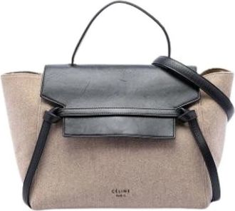 Celine Pre-owned Mini Belt Bag - Dames - Vintage Heuptassen - Beige - ONE Size - Leer - Vintage