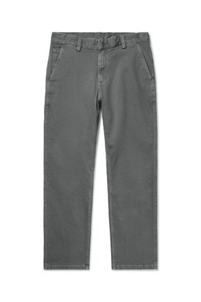 Corridor Straight-Leg Garment-Dyed Stretch-Cotton Twill Trousers