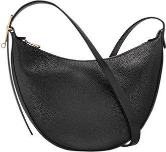 Longchamp Le Foulonne Small Leather Crossbody Bag in Black at Nordstrom
