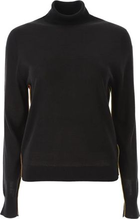 Paul Smith Wool-Silk Signature Stripe Sweater - Dames - Coltruien - Zwart - M - Wol - Truien & Vesten
