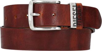 Diesel B-Visible Belt - Heren - Riemen - Bruin - 90 CM - Leer - Accessoires