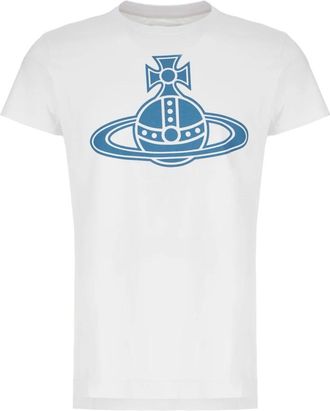 Vivienne Westwood Cotton Orb T-Shirt - Heren - T-shirts - Wit - S - Katoen - Tops