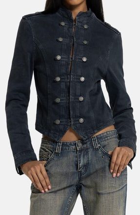 Jaded London Denim Drummer Jacket in Black at Nordstrom, Size X-Large