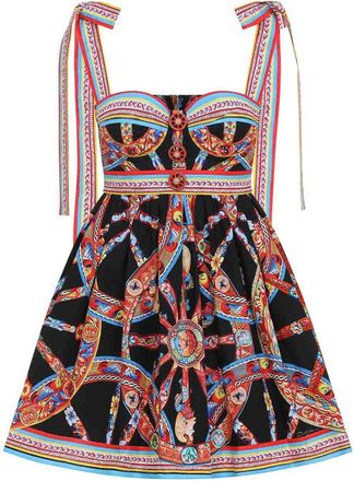 Dolce & Gabbana Dolce & Gabbana Popeline Carretto Mini Dress