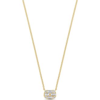 Bony Levy Maya 18K Yellow Gold Diamond Oval Pendant Necklace at Nordstrom Rack