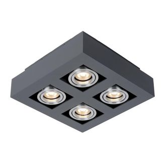 Netlighting Modern Surface Mounted Black Aluminum 4 Light GU10