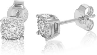 Vir Jewels 1/5 cttw Lab Grown Diamond Composite Earrings in Sterling Silver With Push Backs For Women