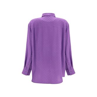 Gucci Womens Purple Silk Shirt