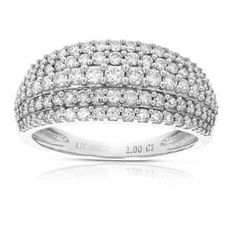 Vir Jewels 1 cttw Round Lab Grown Diamond Engagement Ring.925 Sterling Silver