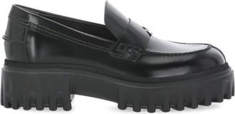 Hogan H700 Loafers - Dames - Loafers - Zwart - 42 EU - Leer - Schoenen