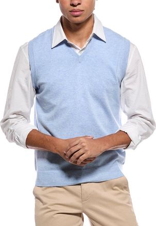 N.Peal N. PEAL Westminster 100% Cashmere V-Neck Sweater Vest