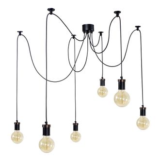 Tosel Ara&ntilde;a metal Alt.100cm negro ;Pantalla: multicolor