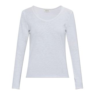 American Vintage American Vintage, Long Sleeve Tops, female, White, Size: M Sonoma Long-sleeved Top