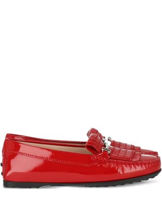 Tod's tasseled loafers - Red