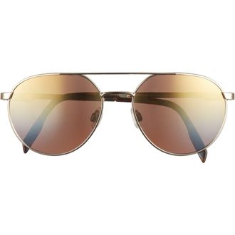 Maui Jim 55mm Core Aviator Polarized Sunglasses in Gold Gold Gold at Nordstrom Rack
