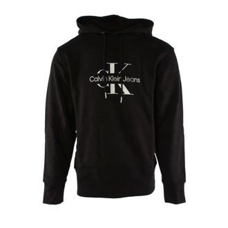 Calvin Klein Hoodies, male, Black, Size: 2XL Jeans Sweater