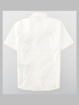 HUGO BOSS Short-Sleeve Cotton Shirt - White