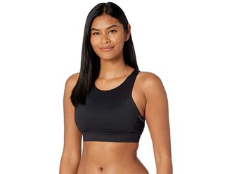 Brooks Three-Pocket Sports Bra Womens Bra Black : 36DD/E, Spandex/Polyester/Mesh