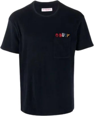 Orlebar Brown Mens Classic Towelling Tee In Night Iris