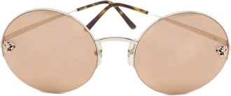 Cartier Zonnebril met rond montuur - Grijs