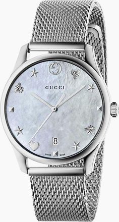 Gucci Womens Gucci YA1264040 G-Timeless 36mm Ladies Watch - Silver
