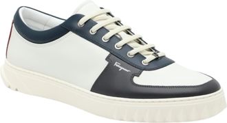 Ferragamo SALVATORE FERRAGAMO Scuby Mens 727804 White Sneaker