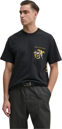 Versace Jeans Couture Grafisch T-shirt - Heren - T-shirts - Zwart - S - Katoen - Tops