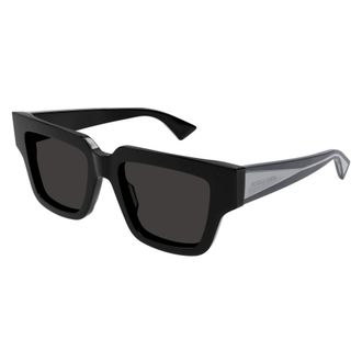 Bottega Veneta Sunglasses, unisex, Black, Size: 52 MM Square Sunglasses