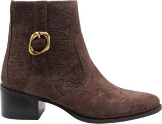 Floris Van Bommel EVI 05.15 - Dames - Laarzen met Hak - Bruin - 37 EU - Schoenen
