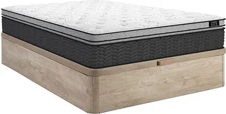 Vente-Unique Set 160x200cm ibrido rete vano Nat. chiaro + mater. molle insacch. e topper integrato sp. 30cm - GAMIANI di YSM&Eacute;E