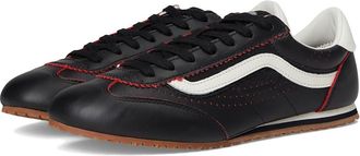 Vans Super Lowpro Athletic Shoes Black/Red : Mens 10 - Womens 11.5 Medium, Suede