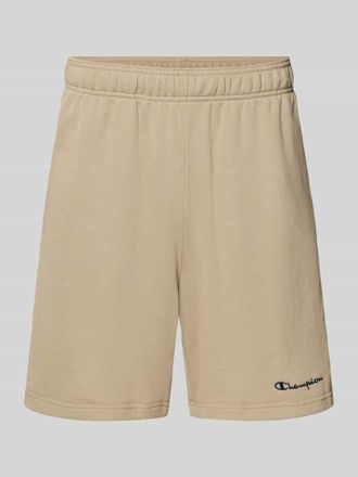 Champion Shorts mit elastischem Bund und Label-Stitching in Beige, Gr&ouml;&szlig;e XXL