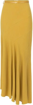 Elisabetta Franchi Gonna midi con cintura - Giallo