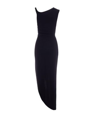 Elisabetta Franchi Black Jersey Cr&ecirc;pe Dress With Jewel Strap