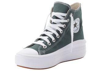 Converse Sneaker CONVERSE CHUCK TAYLOR ALL STAR MOVE PLATFORM, Damen, Gr. 37,5, weiss (true nature, wei&szlig;, schwarz), Textil, Schuhe Sneaker