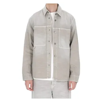Haikure Denim Jackets, male, Gray, Size: XS Overshirt Arno