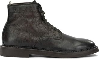 Officine Creative Hopkins Flexi 203 Veter-enkellaarzen - Heren - Schoenen - Bruin - Maat: 42 EU Zijde
